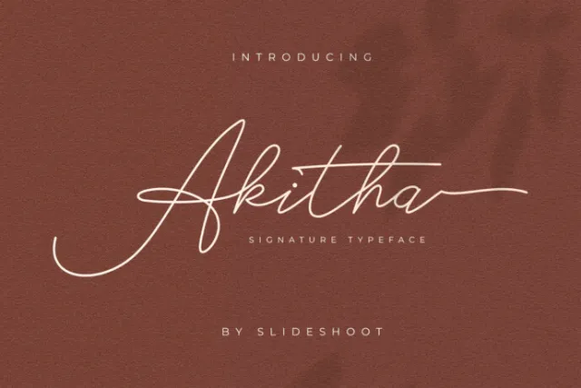 Akitha Handwritten Font