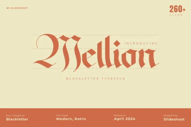 Mellion Blackletter Font