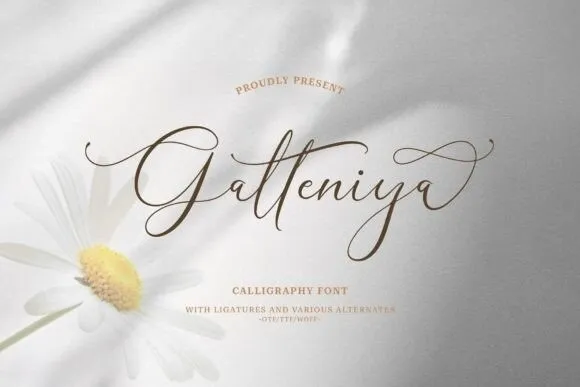 Galteniya Luxury Script Font