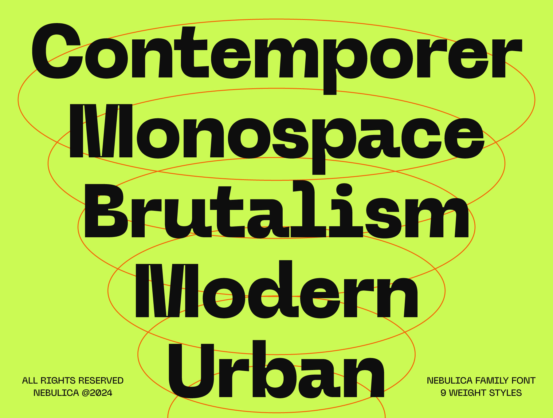 Nebulica ~ Modern Grotesk Typeface