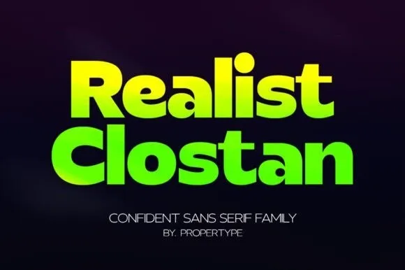 Realist Clostan Font Family Free Download